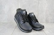 Мужские кроссовки кожаные зимние черные-синие Anser 100 Мелитополь