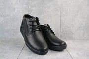 Ботинки мужские Yuves 811 черные (натуральная кожа, зима) Мелитополь