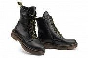 Женские ботинки кожаные зимние черные Mkrafvt Martins Мелитополь