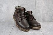 Мужские ботинки кожаные зимние коричневые Kristan 703к Мелитополь