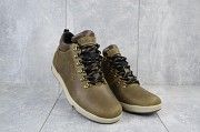 Мужские ботинки кожаные зимние оливковые Yuves 773 Мелитополь