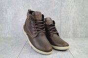 Мужские ботинки кожаные зимние коричневые-матовые Yuves 772 Мелитополь