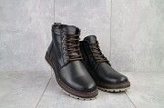 Мужские ботинки кожаные зимние черные Multi-shoes Valter Мелитополь