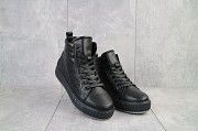 Женские кеды кожаные зимние черные Brand B8(В11) Мелитополь