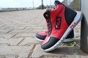 Детские ботинки кожаные зимние красные-черные CrosSav z 48 Мелитополь