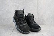 Мужские кроссовки кожаные зимние черные-нубук CrosSAV 318 Мелитополь