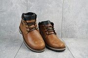 Подростковые ботинки кожаные зимние рыжие Yuves 782 Мелитополь