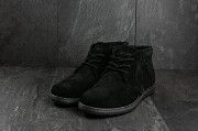 Ботинки мужские Yuves 801 черные (замша, зима) Мелитополь