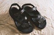 Мужские сандали кожаные летние черные StepWey 1072 Мелитополь