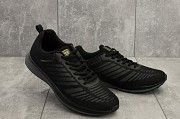 Мужские кроссовки текстильные весна/осень черные M 712 -1 (Baas Sport) Мелитополь