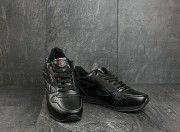 Мужские кроссовки искусственная кожа весна/осень черные Classica G 9168 -3 Мелитополь