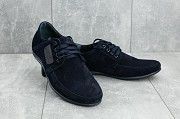 Мужские мокасины замшевые весна/осень синие Vankristi 210 Мелитополь