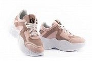 Женские кроссовки кожаные весна/осень розовые-белые ANRI-de-colo 655/158 Мелитополь