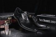 Мужские туфли кожаные весна/осень черные Vankristi 343 Мелитополь