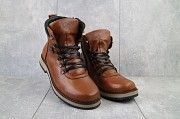 Ботинки мужские Zangak 139 рыж-крек  (натуральная кожа, зима) Мелитополь