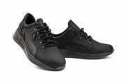 Мужские кроссовки кожаные весна/осень черные Clubshoes 19/41 Мелитополь