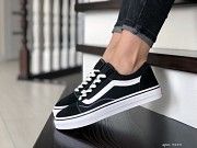 Женские кеды черные с белым 9199 Мелитополь