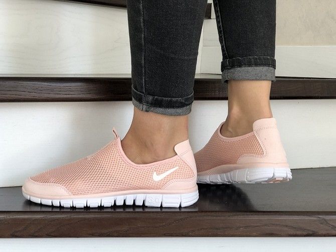 Женские кроссовки пудра Free Run 9217 Мелитополь - изображение 1
