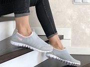 Женские кроссовки светло серые с пудрой Free Run 9211 Мелитополь