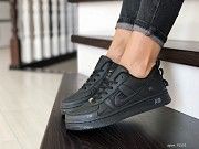 Женские кроссовки черные Air Force 9101 Мелитополь