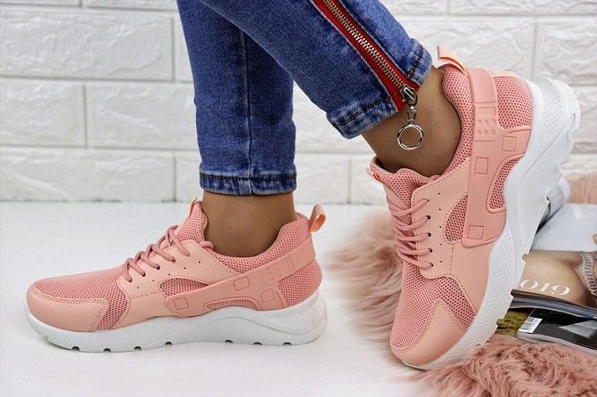 Женские розовые кроссовки Huarache 1111 (37 размер) Мелитополь - изображение 1
