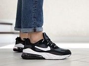 Мужские кроссовки серые с черным и белым Air Max 270 React 9137 Мелитополь