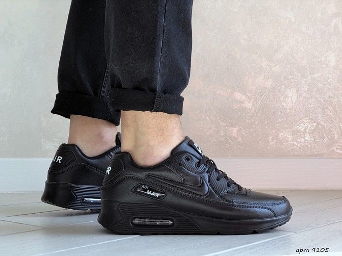 Мужские кроссовки черные Air Max 90 9105 Мелитополь - изображение 1