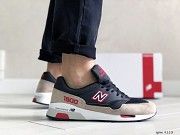 Мужские кроссовки черные с бежевым и красным 9113 Мелитополь