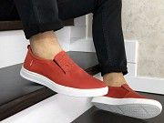 Слипоны мужские красные 9096 Мелитополь