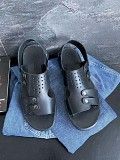 Мужские сандали кожаные летние черные Bonis Casual 105 Мелитополь