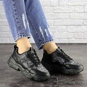 Женские черные кроссовки Pooter 1692 (36 размер) Мелитополь