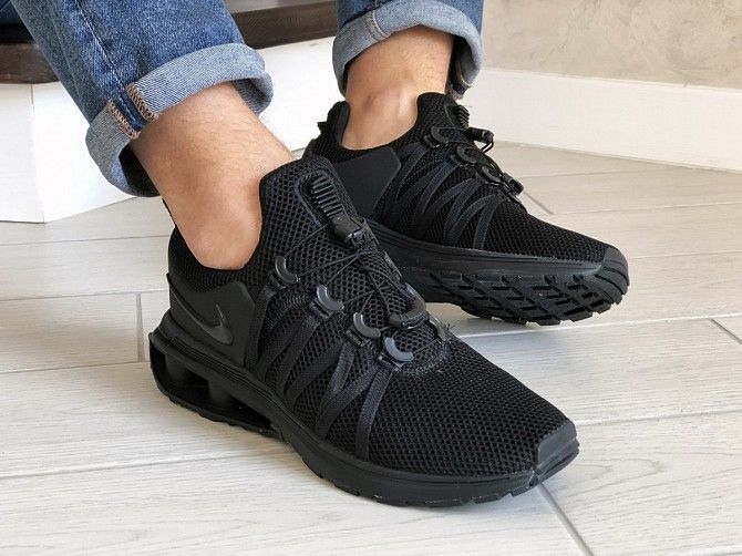 Мужские кроссовки черные Shox Gravity 9300 Мелитополь - изображение 1