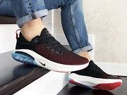Мужские кроссовки черные с белым и красным Joyride Run Flyknit 9329 Мелитополь