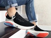 Мужские кроссовки черные с белым и серым Joyride Run Flyknit 9332 Мелитополь