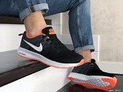 Мужские кроссовки черные с серым и белым Zoom 9247 Мелитополь