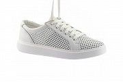 Женские кроссовки кожаные летние белые Yuves 591 Casual Мелитополь