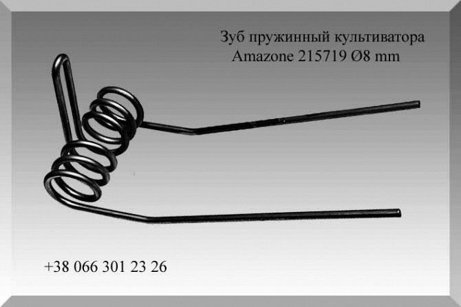 Зуб пружинный культиватора Amazone 215719 Ø8 mm Полтава - изображение 1