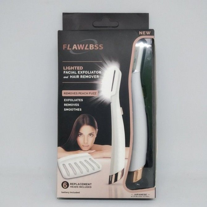 Женский мини триммер Flawless Dermaplane GLO Белый Київ - изображение 1