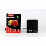 Портативная Bluetooth колонка WSTER WS-631 ФМ, MP3, USB Чёрная Киев