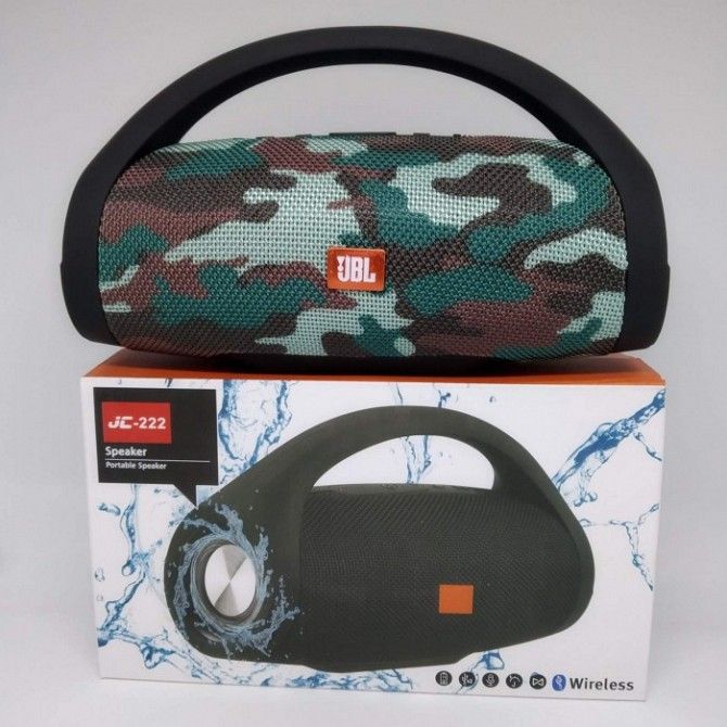 Портативная bluetooth колонка влагостойкая JBL Boombox B9 mini FM, MP3, радио Камуфляж Київ - изображение 1