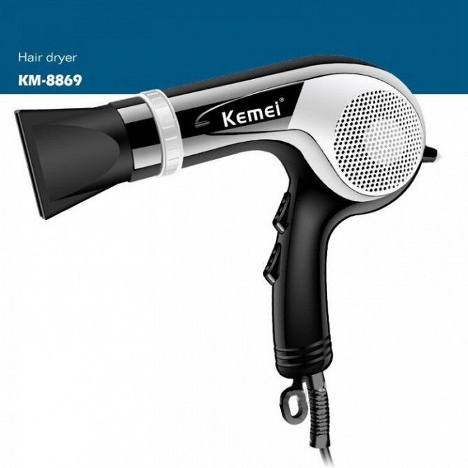 Фен Kemei KM-8869 3000W с функцией ионизацией волос Київ - изображение 1