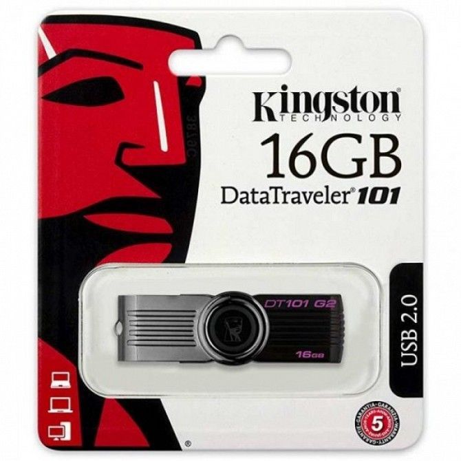 Флеш память Kingston 16GB флешка Київ - изображение 1