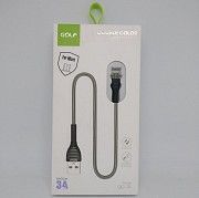 Шнур для зарядки Micro USB - USB GOLF GC-74 кабель Чёрный Киев