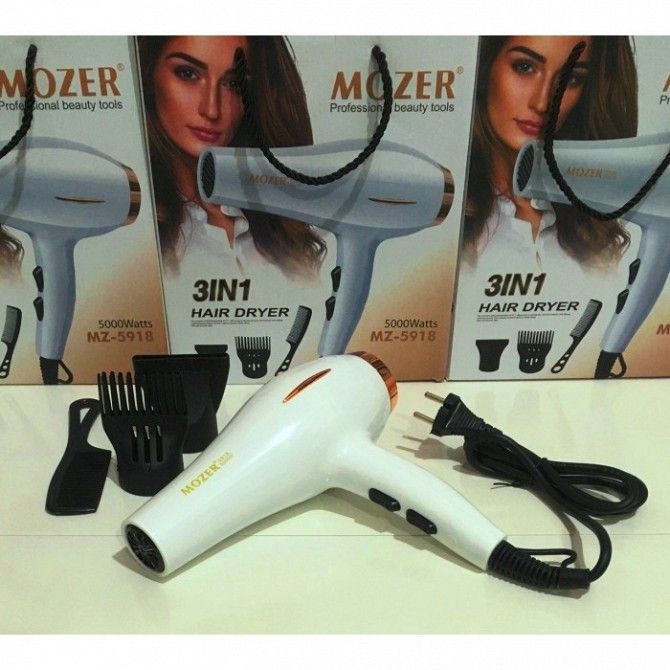 Профессиональный фен MOZER MZ-5918 3 в 1 5000W Кривой Рог - изображение 1