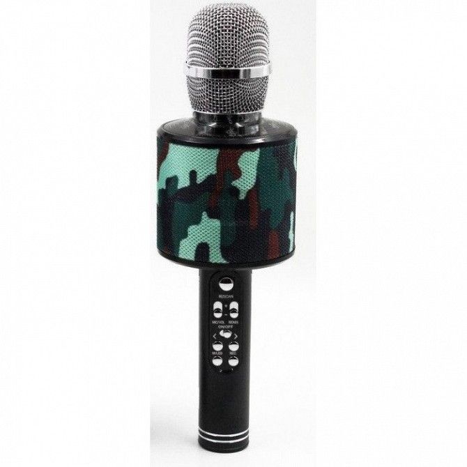 Беспроводной микрофон караоке блютуз K319 Bluetooth динамик USB Камуфляж Кривой Рог - изображение 1