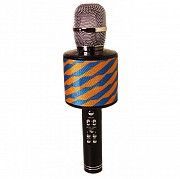 Беспроводной микрофон караоке блютуз K319 Bluetooth динамик USB Сине-желтый Кривой Рог