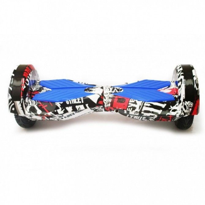 Гироборд 8 SmartWay с Bluetooth и колонками гироскутер Black Graffiti Кривой Рог - изображение 1