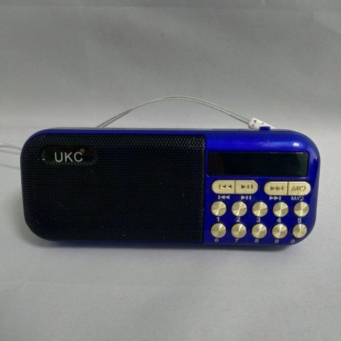 Радио с часами UKC SPS U11 (JF11) NEW с MP3, Синий Кривой Рог - изображение 1