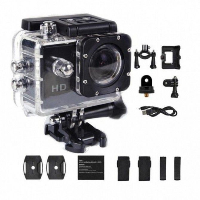 Экшн камера Action Camera J400 ( A7) полный комплект go pro Кривой Рог - изображение 1