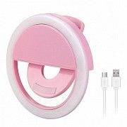 Вспышка-подсветка для телефона селфи-кольцо Selfie Ring Ligh Розовый Кривой Рог